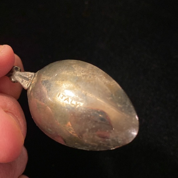5 Antique Silver Spoons Stamped Italy Fleur di lis Griffin Rome - Picture 12 of 12